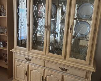 China Hutch, Display for Books, Collectibles & China, 64" X 17" X 84"