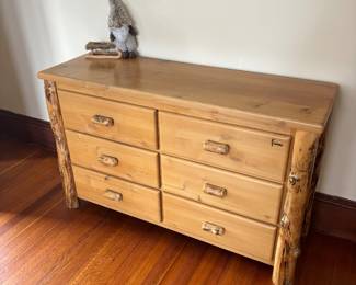 Brown Wood/log Dresser