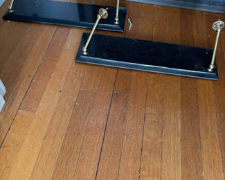 Black Marble and Gold Shelves - Two