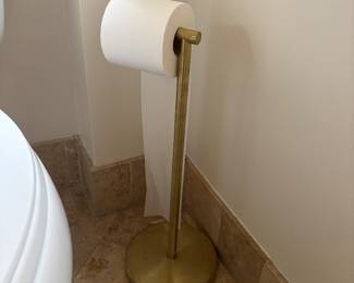 Gold Free-Standing Toilet Paper Holder