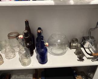 Vintage Bottles, Jars & Grinders
