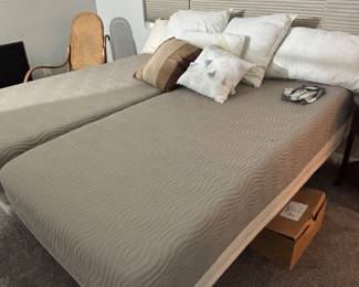 2-Twin "Sleep #" Mattresses on Electric Frames