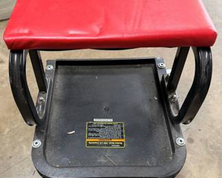 Rolling garage stool