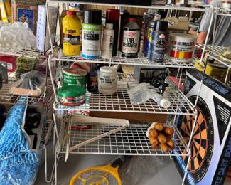 Dart board, household supplies