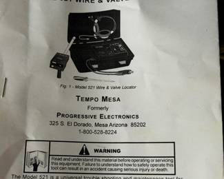 Wire/valve locator