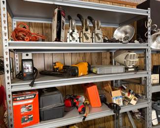 Box closers, drills, electrical supplies