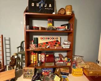 Games - Dominoes, Checkers, Pick-up Sticks, Cootie, Marbles