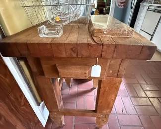 Small Wooden Kitchen Island  Great Size