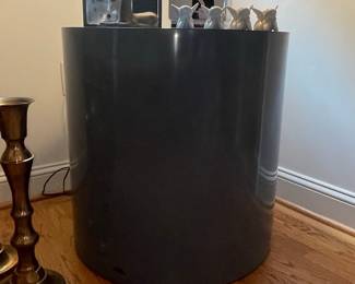 Mid-Century Modern Drum Side Table