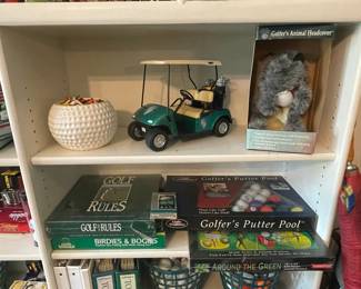 Golf Themed Novelty Items and Games Bundle