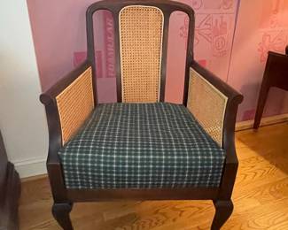  Classic Manor Solid Maple Cane Back Dining Armchair