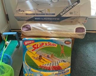 Wham-O Slip 'N Slide, Bean Bag Toss, Badminton Set