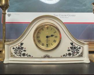 Lenox "The Color Guard" Mantel Clock by Ben Maile