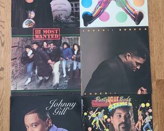 Vtg Hip-Hop and Freestyle Vinyl Records: Johnny Gill, Candyman, The Dog Stevie B & more
