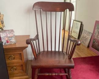 Vintage Spindle Back Rocking Chair