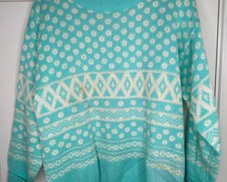 Vintage Geometric Pattern Knit Sweater