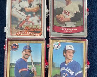 Vintage Baseball Cards: Terry Kennedy, Hoyt Wilhelm, Keith Hernandez, Luis Aquino
