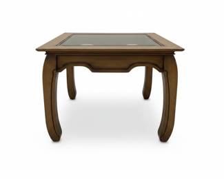 Vintage  End Table (2) with Glass Top