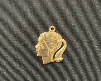 14k gold Charm