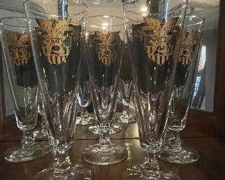 West Point "Army" Crested Pilsner Glasses