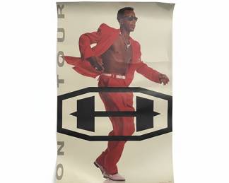 MC Hammer "On Tour" Concert Poster Vtg