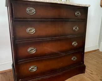 Mahogany Finish 4-Drawer Chest