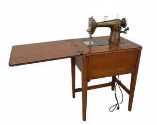 Free-Westinghouse "Electrified by Westinghouse" Rotary Sewing Machine in Cabinet