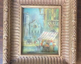 Framed Print of Venetian Canal Scene