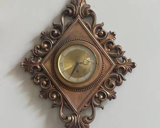 Syroco 8-Day Key Wind Baroque Wall Clock