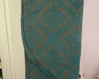 Vtg Jacquard Diamond Pattern Coverlet