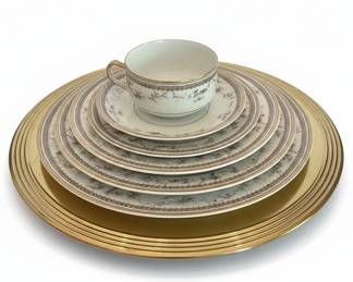 Haviland Limoges "Alexandra" Pattern Porcelain Dinnerware Set