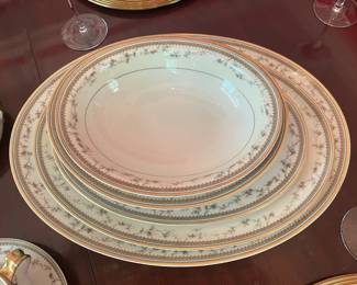 Haviland Limoges "Alexandra" Pattern Porcelain Dinnerware Set