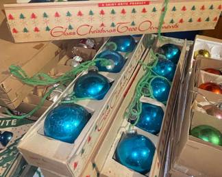 Shiny-Brite Glass Christmas Tree Ornaments