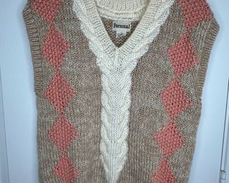 Personal Vintage Argyle Knit Vest