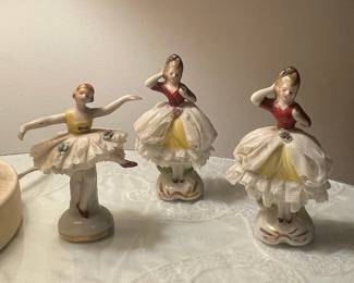 Occupied Japan Porcelain Ballerina Figurines