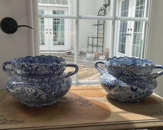 Blue and White Chinoiserie Planters