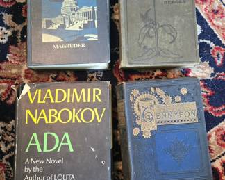 Vintage Books: American Government, Essentials of Botany, Ada by Vladimir Nabokov, and Tennyson's Poems