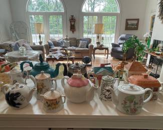 Assorted Ceramic Teapots and Pitchers