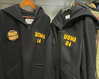 USMA '64 Cadet Wool Jacket with 'Beat Navy' Pin