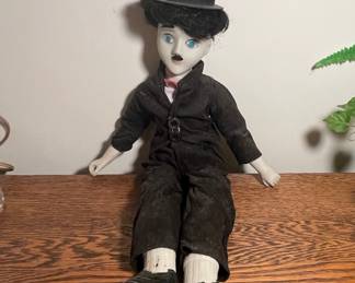 Vintage Charlie Chaplin "The Tramp" Porcelain Doll