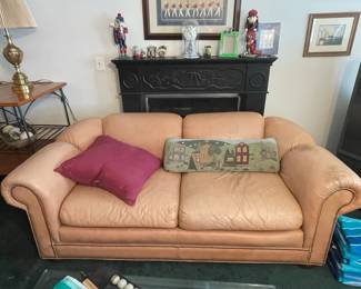Hickory Craft Leather Sofa