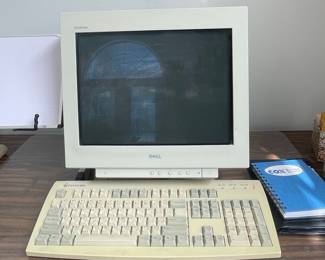 Dell Trinitron CRT Monitor and Gateway Keyboard