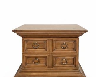 Drexel End Table with Decorative Boxes