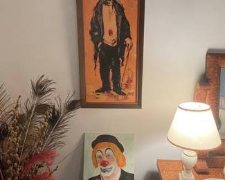 Vintage Clown Paintings