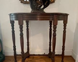 Mahogany Finish Console Table 