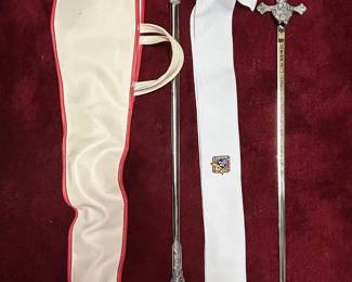 Knights of Columbus Ceremonial Sword and Sash Set