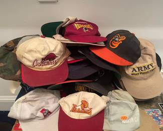 Vtg College and Military Themed Baseball Caps