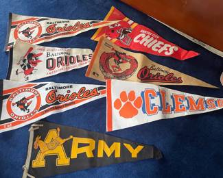 Vintage Sports and Military Pennants