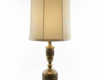 Vintage James Mont Style Brass Table Lamp 