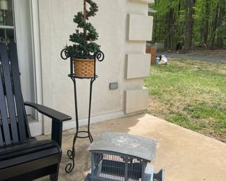 Vintage Metal Train Cart Planter